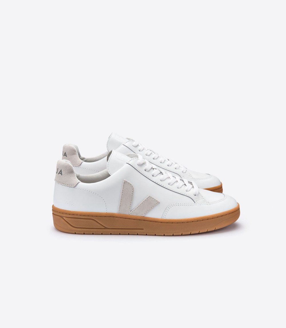 Veja Sneakers Barbati - V-12 Piele - Albi/Bej - 4061985-TD